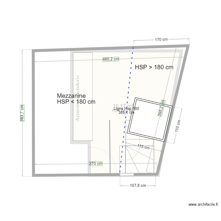 Pamiers3 - R+3 Mezzanine V6 après travaux. Plan de 0 pièce et 0 m2