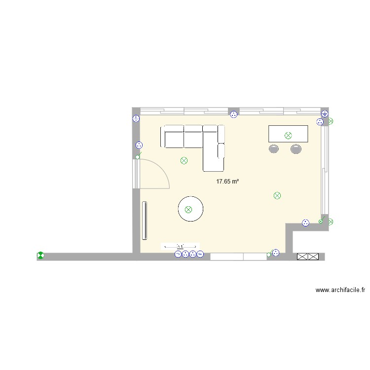 veranda. Plan de 0 pièce et 0 m2