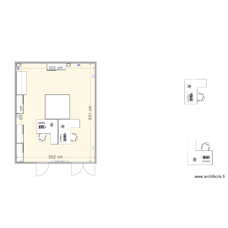 plan futur bureau commercial def. Plan de 0 pièce et 0 m2