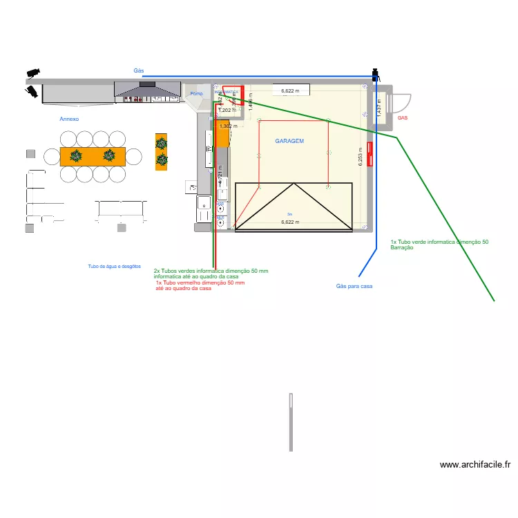 Garage. Plan de 