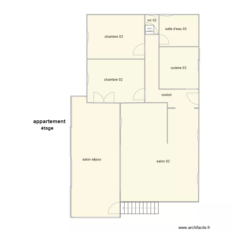 germinet 1317 am &eacute;tage. Plan de 