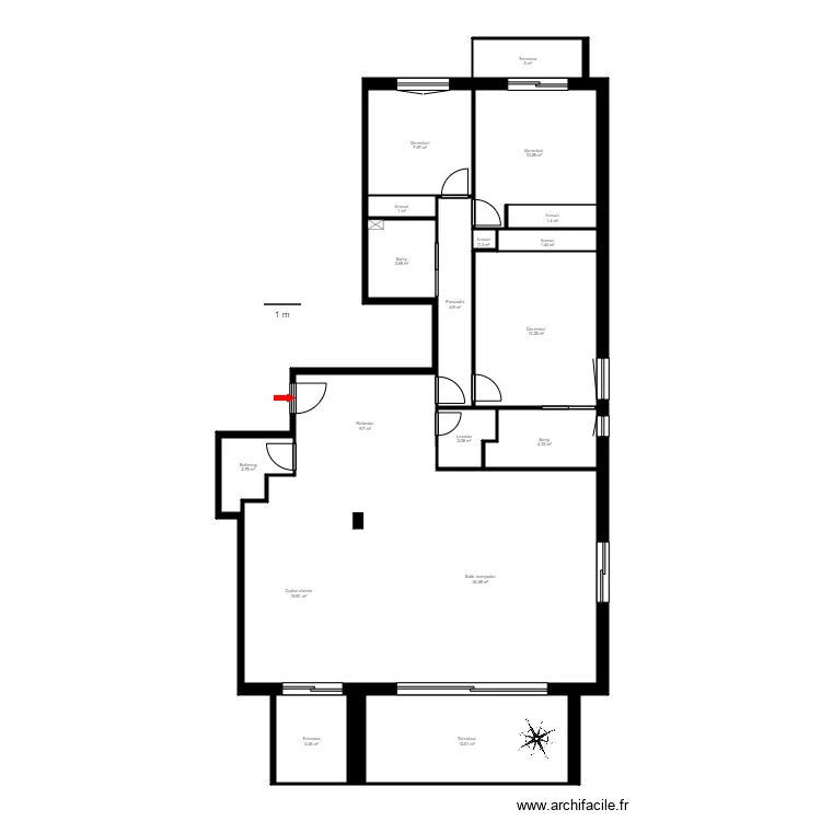 ED. LES TEULADES, BLOC V, 5-2. ESCALDES. Plan de 