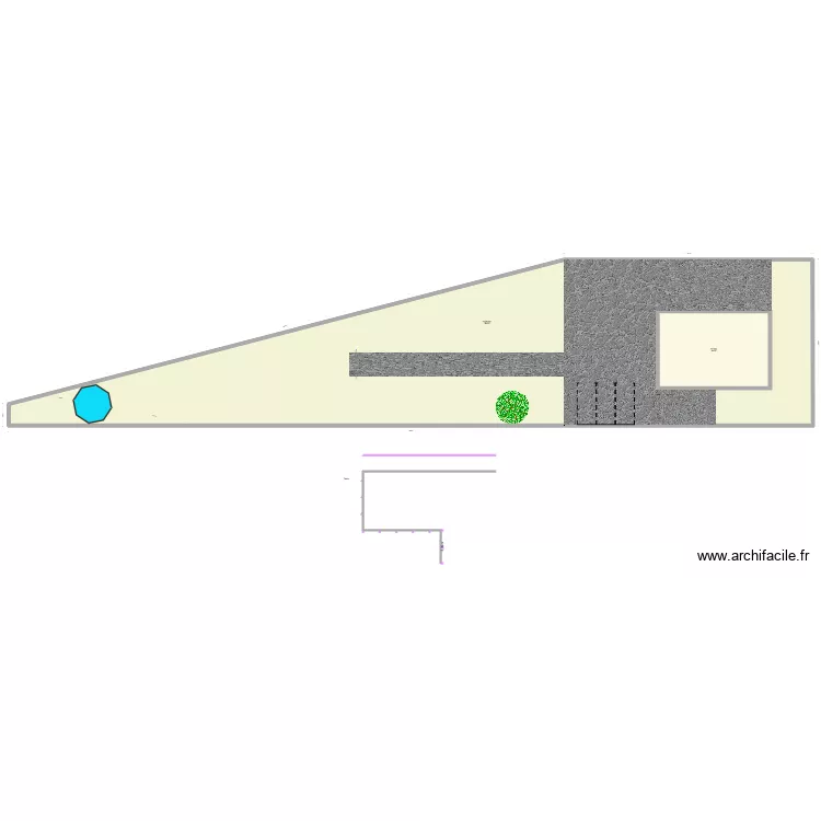 Castres  Exterieur  global. Plan de 