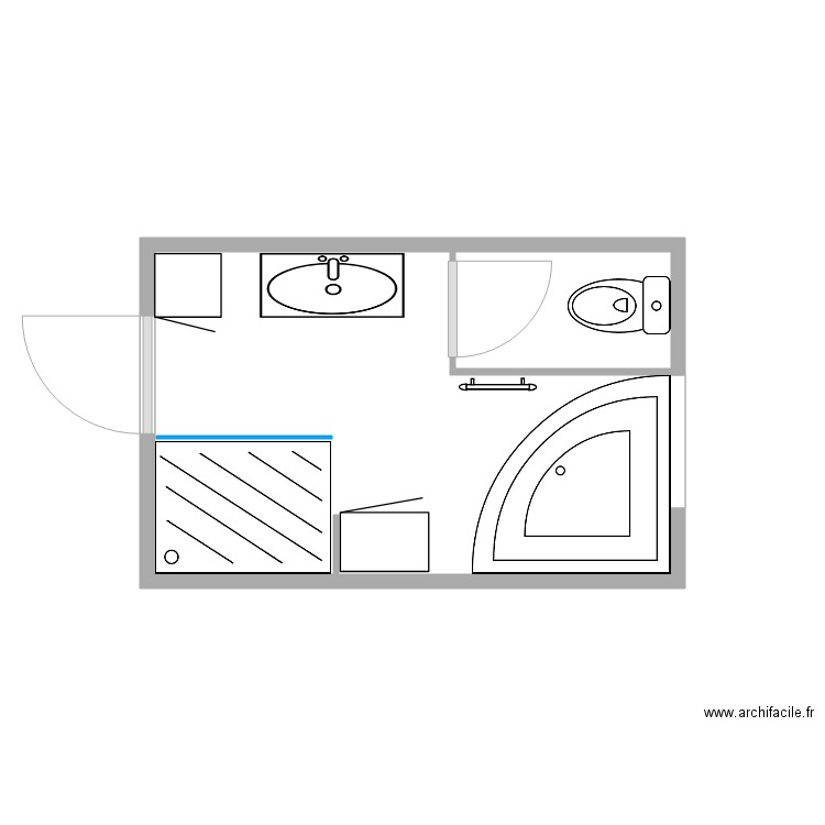 SDB V6. Plan de 0 pièce et 0 m2