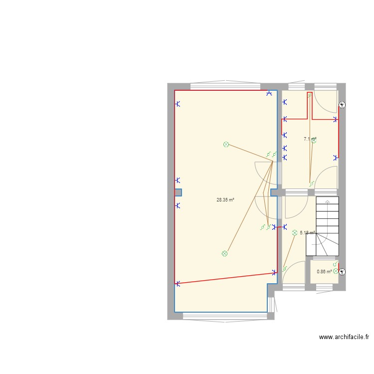 Maison Limelette RDC. Plan de 0 pièce et 0 m2