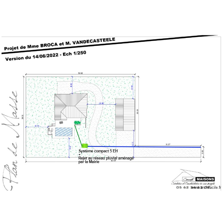 Vandecasteele. Plan de 0 pièce et 0 m2