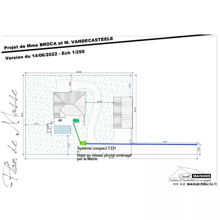 Vandecasteele. Plan de 
