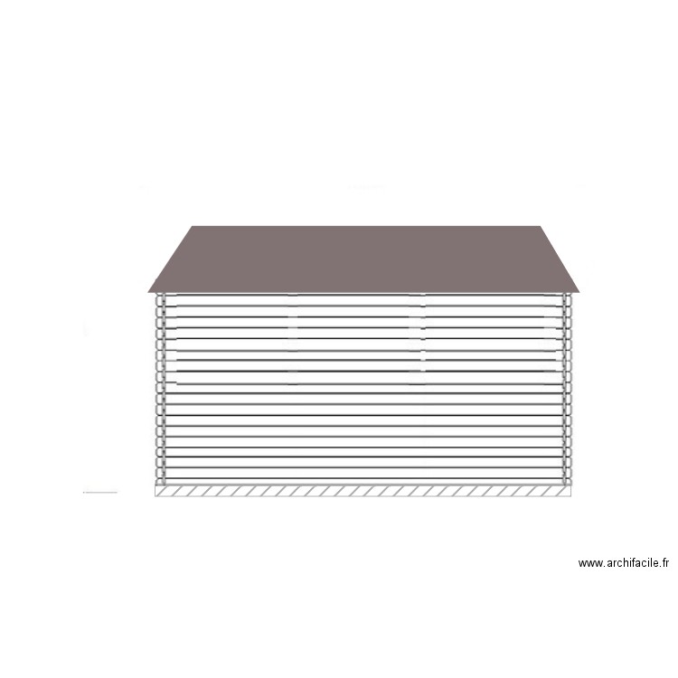 FACADE ARRIERE. Plan de 0 pièce et 0 m2