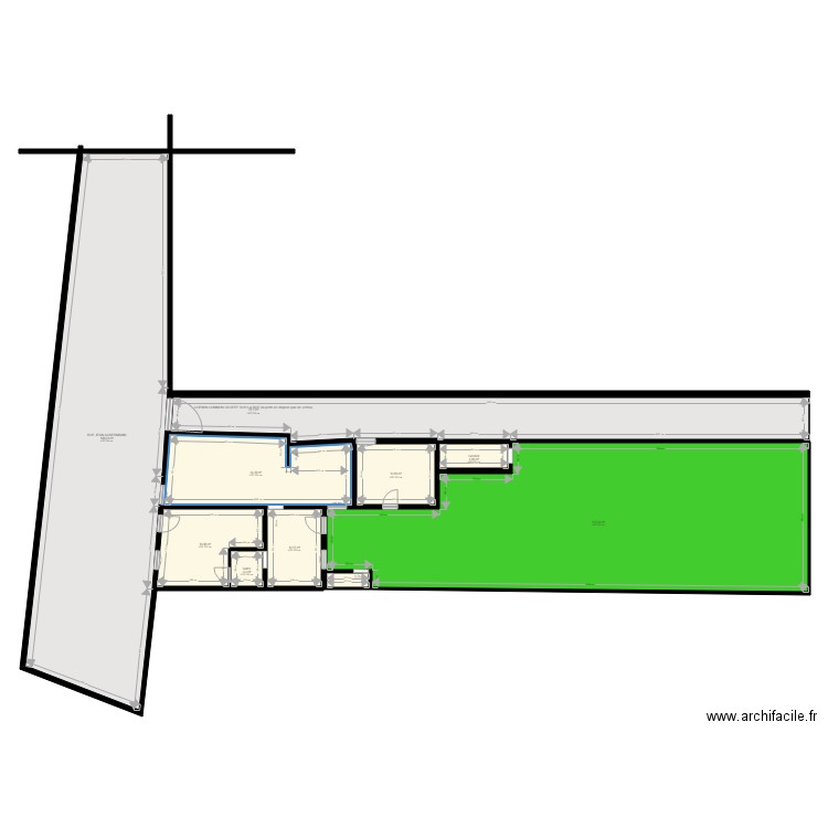 Plan masse actuel. Plan de 0 pièce et 0 m2