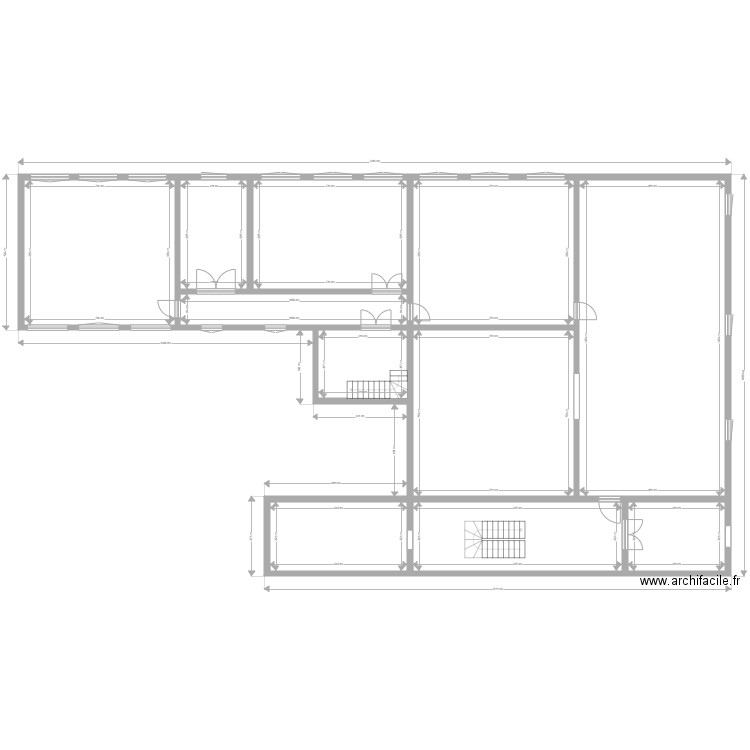 Saint thomas Maulde 1er. Plan de 11 pièces et 404 m2