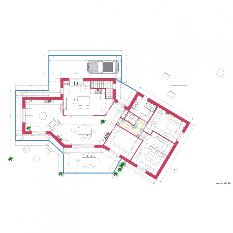 Villa réalisation projet16. Plan de 0 pièce et 0 m2