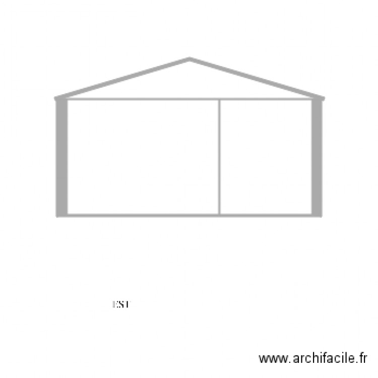 garage bis facade EST. Plan de 0 pièce et 0 m2
