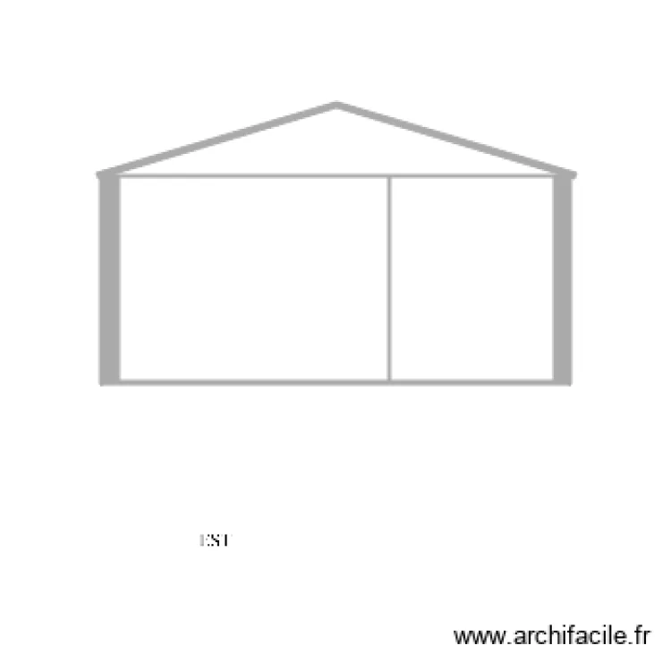 garage bis facade EST. Plan de 