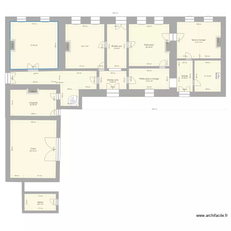 La Clousi&egrave;re RDC. Plan de 