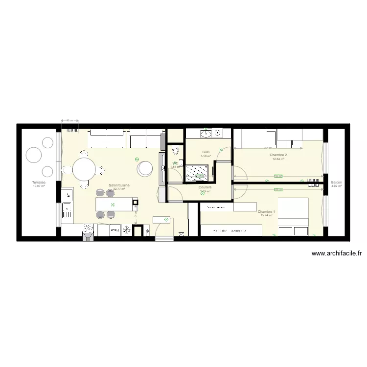 T3 Nogent sur Marne A5. Plan de 