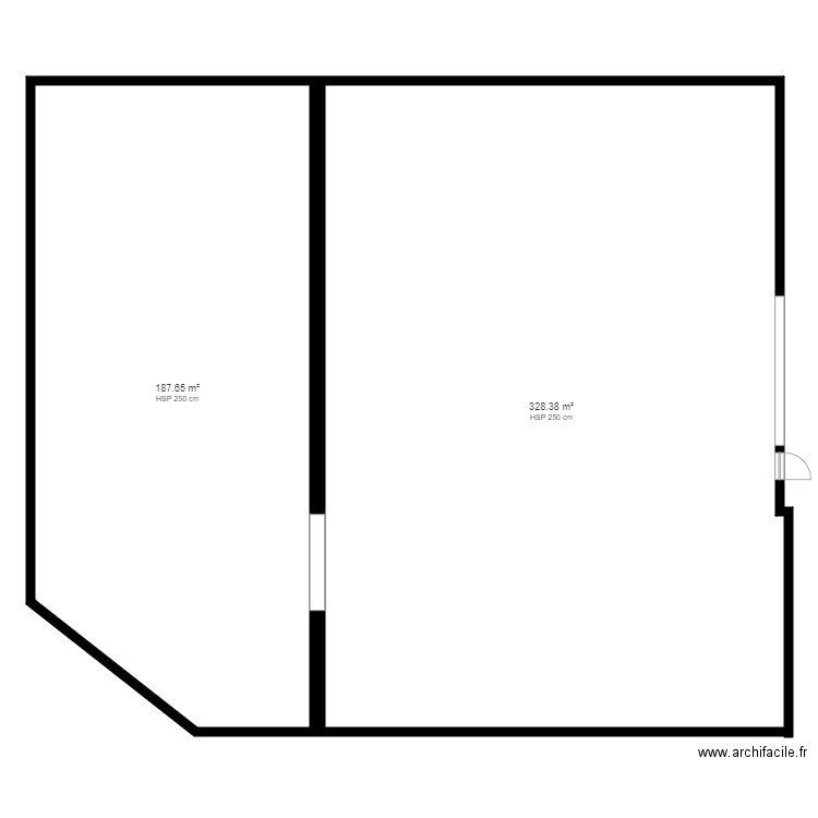 LYON 7 VIERGE. Plan de 2 pièces et 516 m2