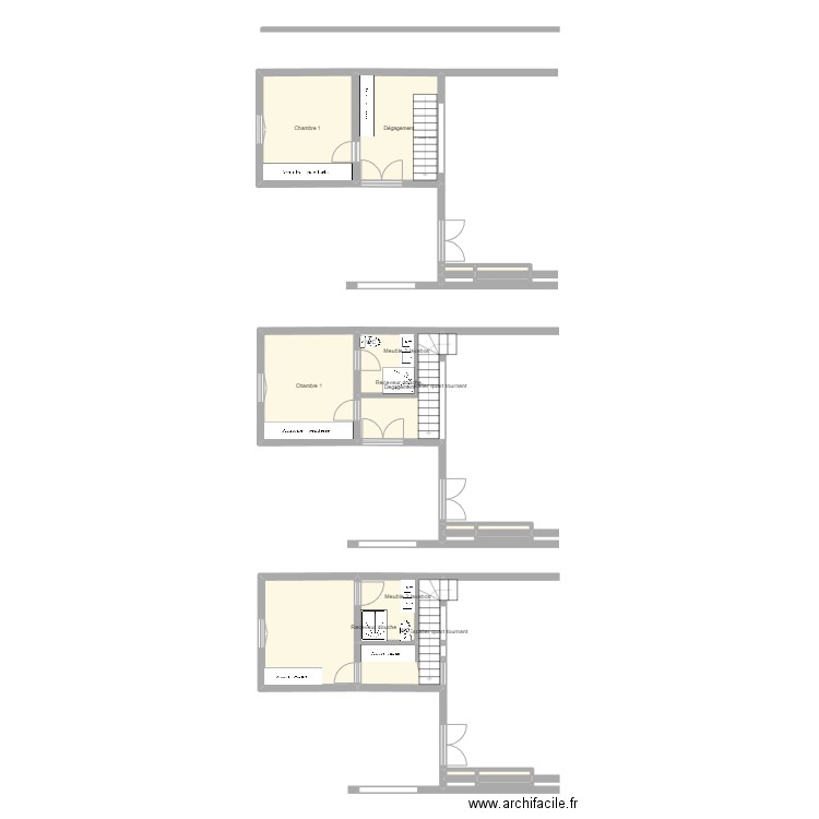 MaisonParadis SdB. Plan de 17 pièces et 63 m2