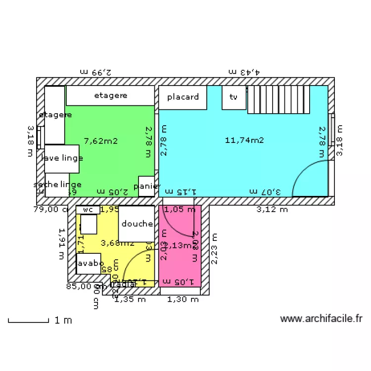 transformation garage. Plan de 