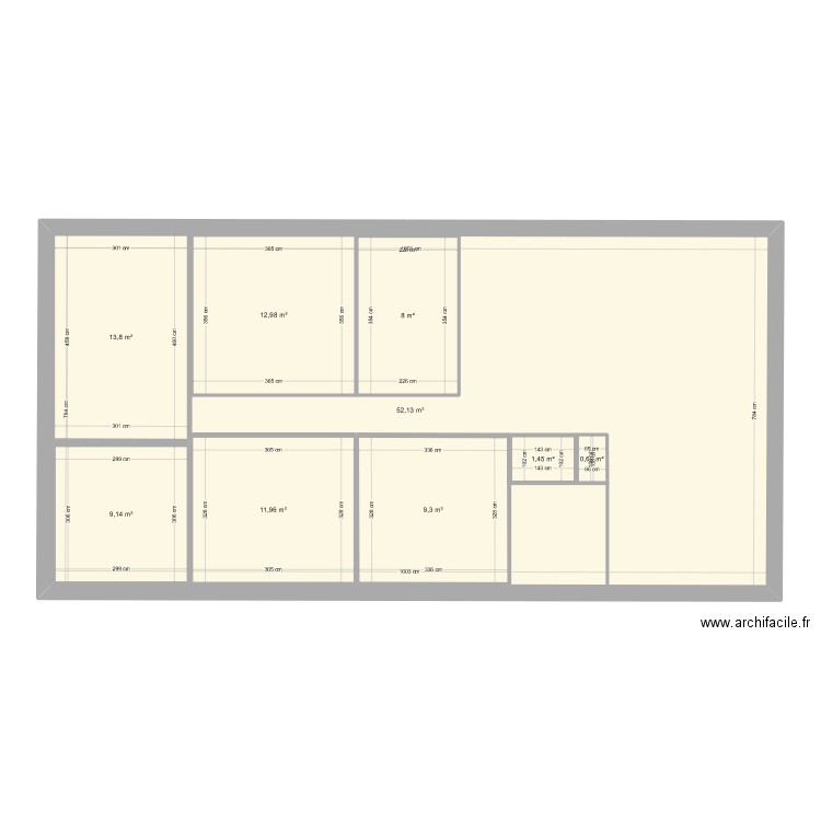 ribaute. Plan de 0 pièce et 0 m2