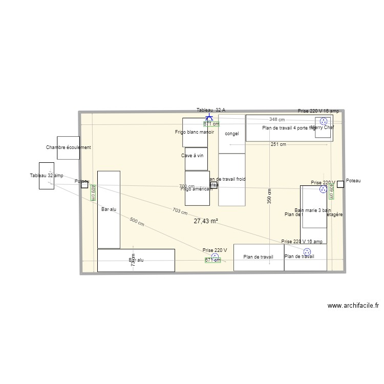 Plan terrasse Manoir v2. Plan de 0 pièce et 0 m2