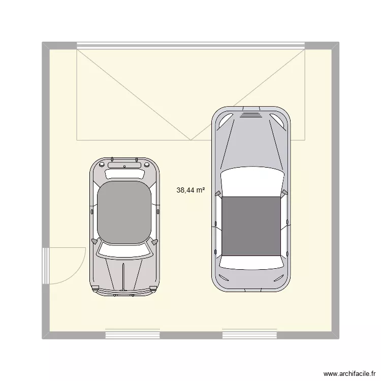 garage. Plan de 