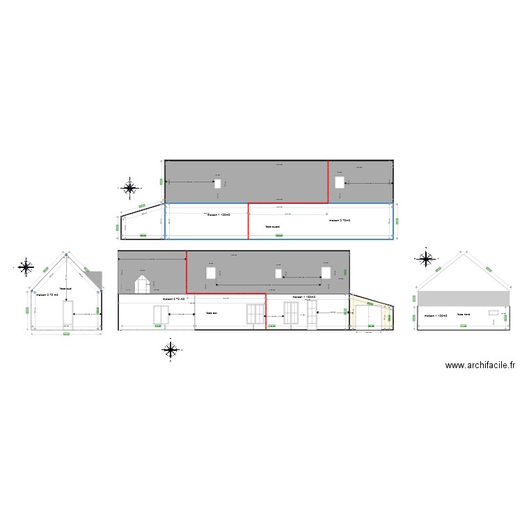 plan avant transformation garage en habitation. Plan de 0 pièce et 0 m2