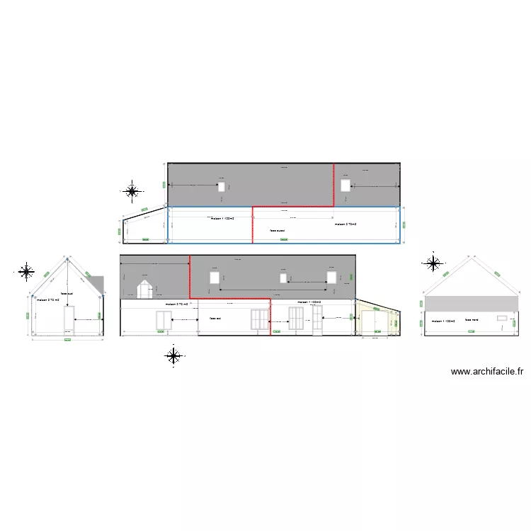 plan avant transformation garage en habitation. Plan de 