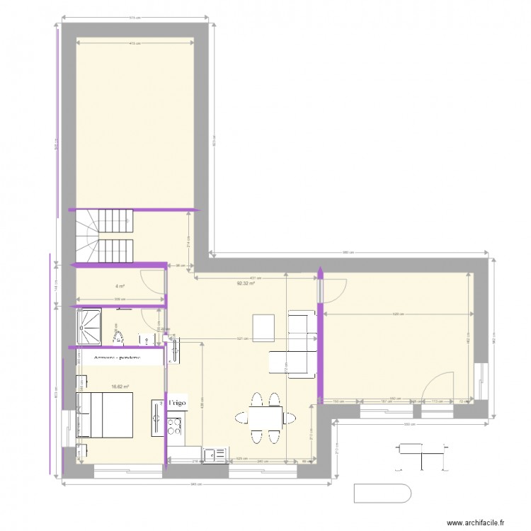 RDJ Jacqueline  amménagé. Plan de 0 pièce et 0 m2