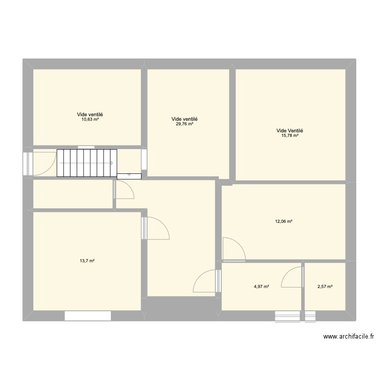 Appart plan étage. Plan de 0 pièce et 0 m2