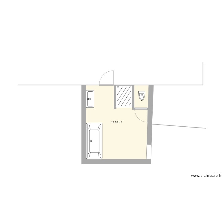 SDB 2. Plan de 0 pièce et 0 m2