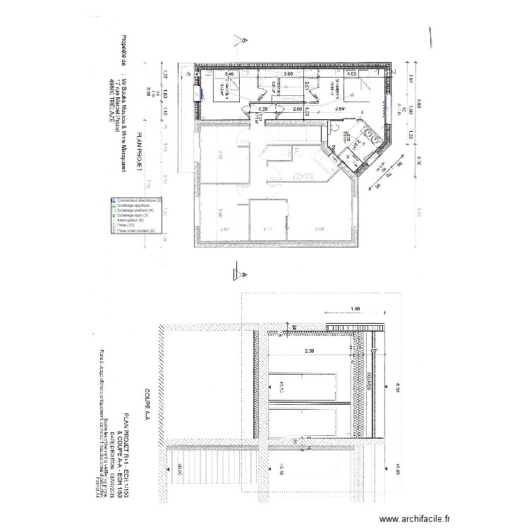 Plan électrique Bouka Moutou. Plan de 0 pièce et 0 m2