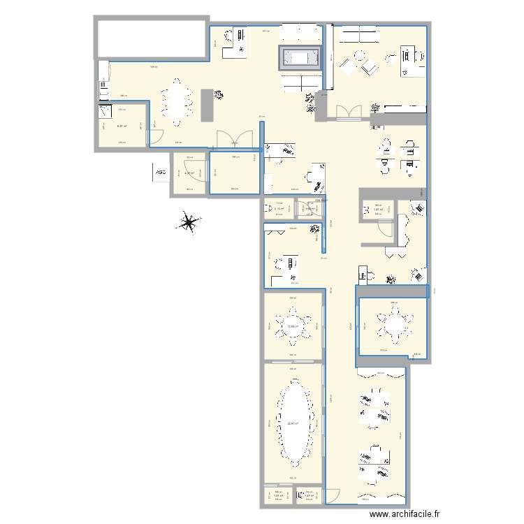 Upsite bureau. Plan de 0 pièce et 0 m2