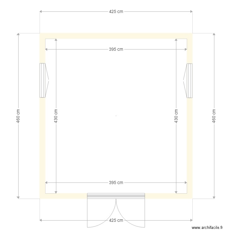 batiment coupe AA. Plan de 0 pièce et 0 m2