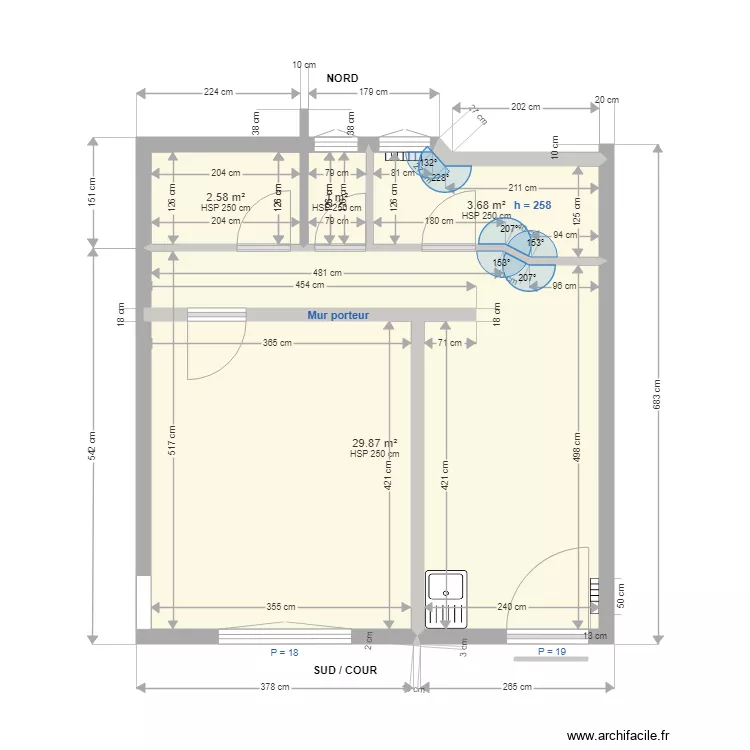 RDC Pinceloup 2 NU. Plan de 