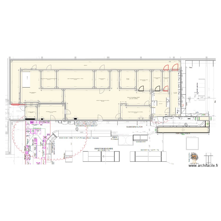 SU Truchtersheim plan labos V2. Plan de 0 pièce et 0 m2