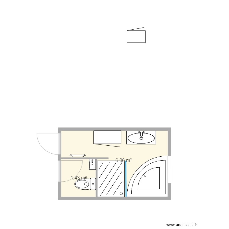 SDB V7. Plan de 0 pièce et 0 m2