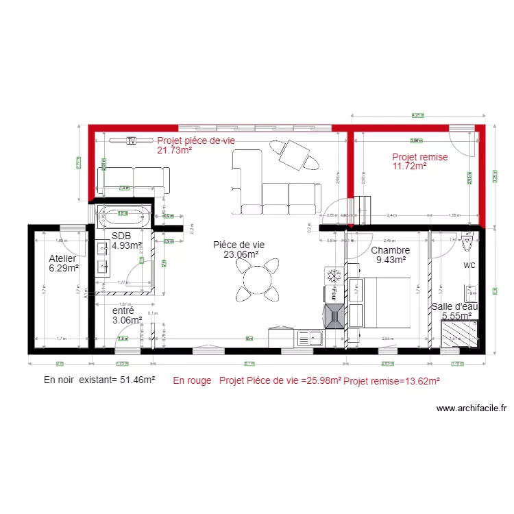 chalet 21 jc. Plan de 