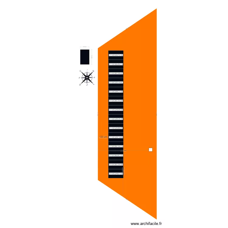 CALEPINAGE M.CERNIZE. Plan de 