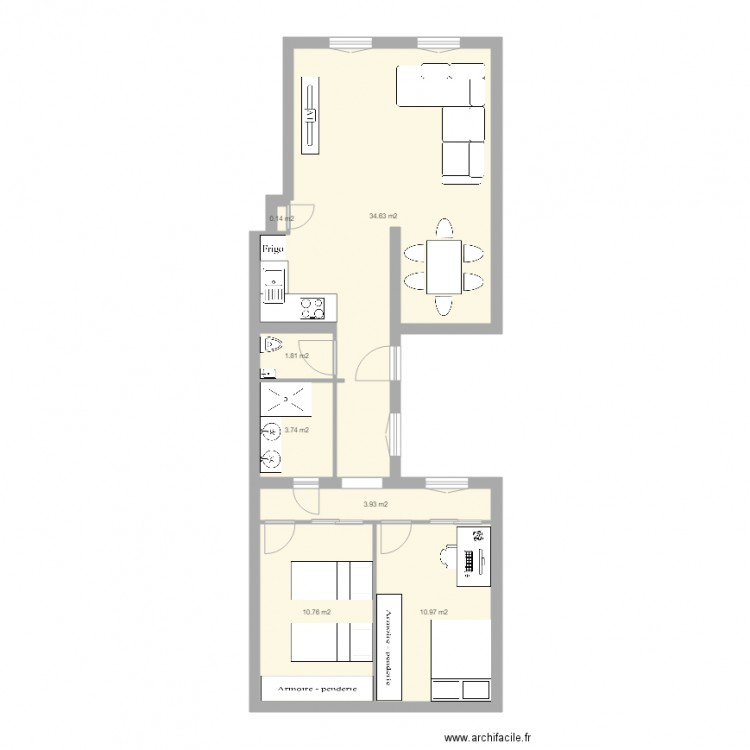 SCI ST HONORE APRES. Plan de 0 pièce et 0 m2