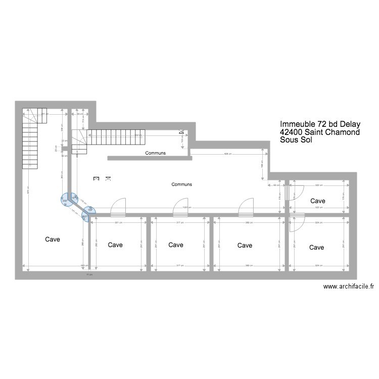 Delay Sous sol. Plan de 0 pièce et 0 m2