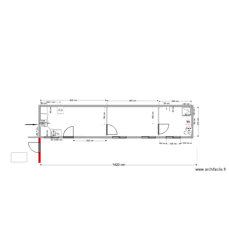 Maison 3 Plomberie. Plan de 0 pièce et 0 m2