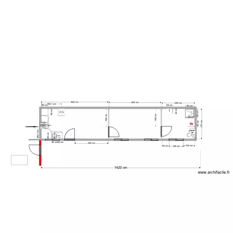 Maison 3 Plomberie. Plan de 
