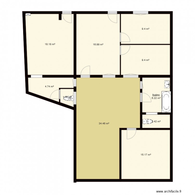 maison bourg corsept. Plan de 0 pièce et 0 m2