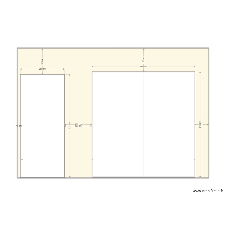 wall 13 door and sliding door X 3. Plan de 0 pièce et 0 m2