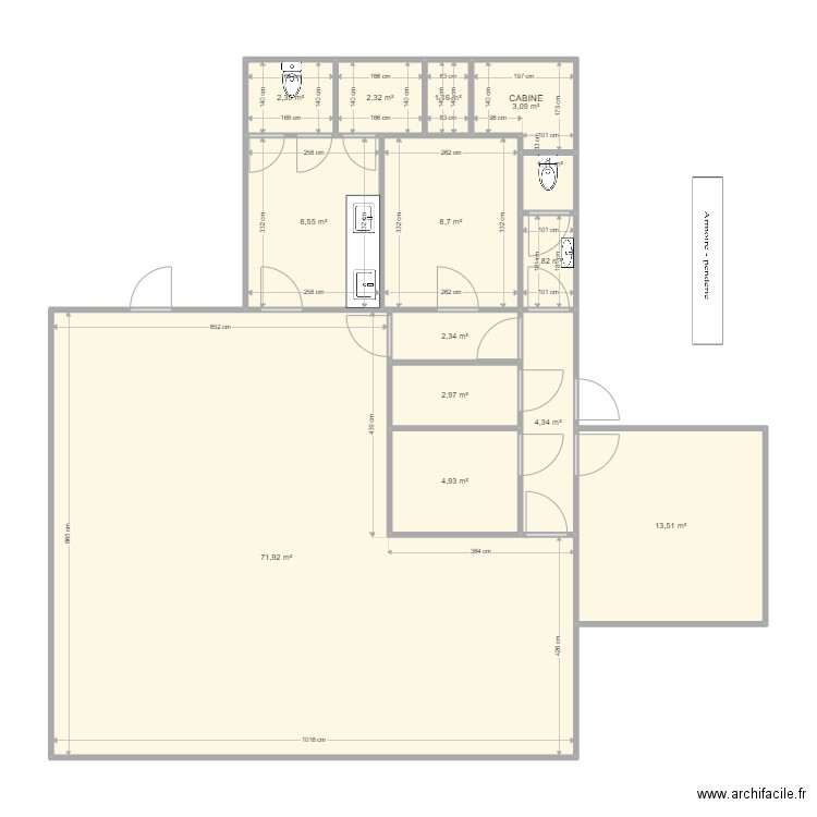 accueil est V1. Plan de 0 pièce et 0 m2
