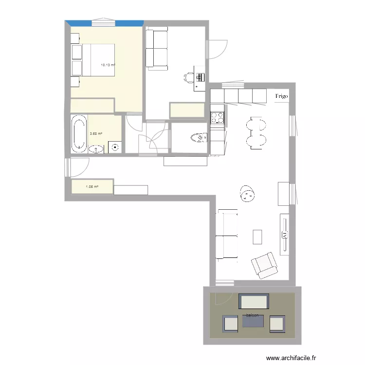 Poterie cuisine. Plan de 