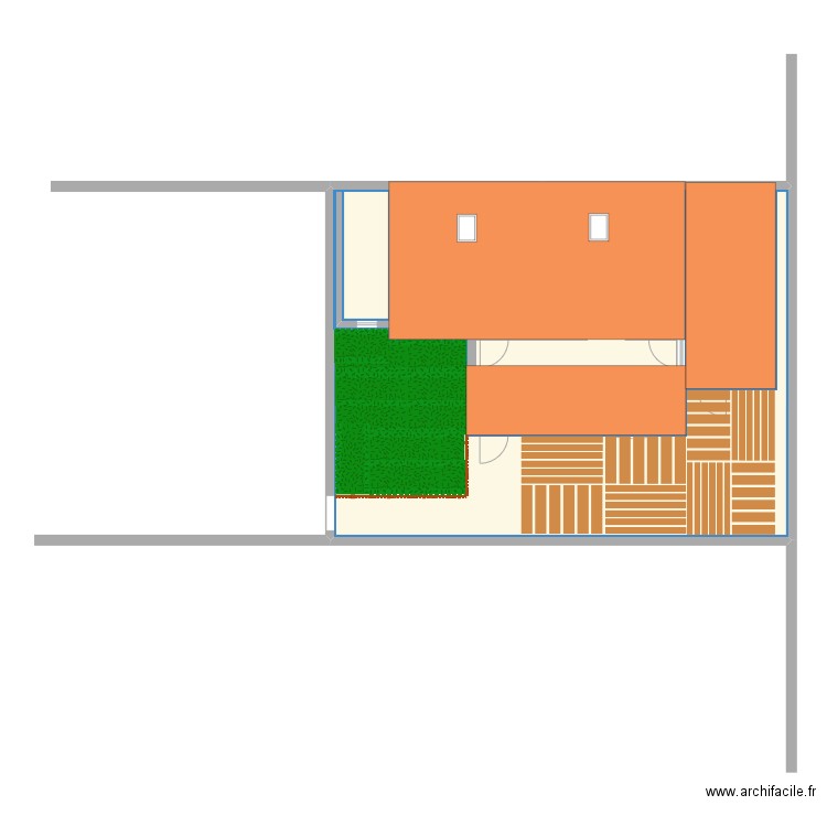 Toits. Plan de 0 pièce et 0 m2
