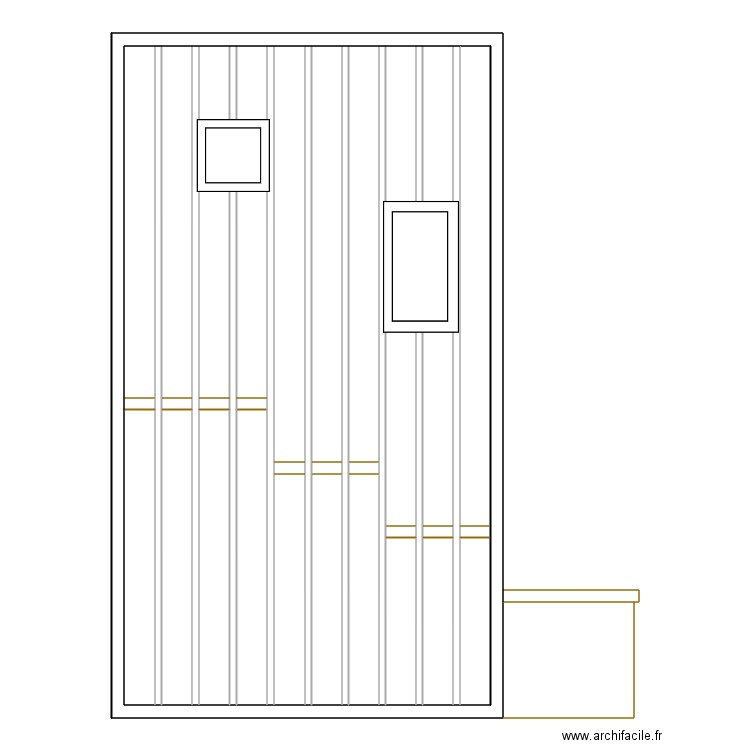 claustra. Plan de 0 pièce et 0 m2