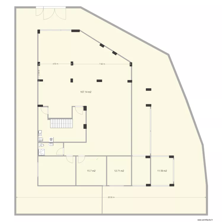 Villa entresol. Plan de 