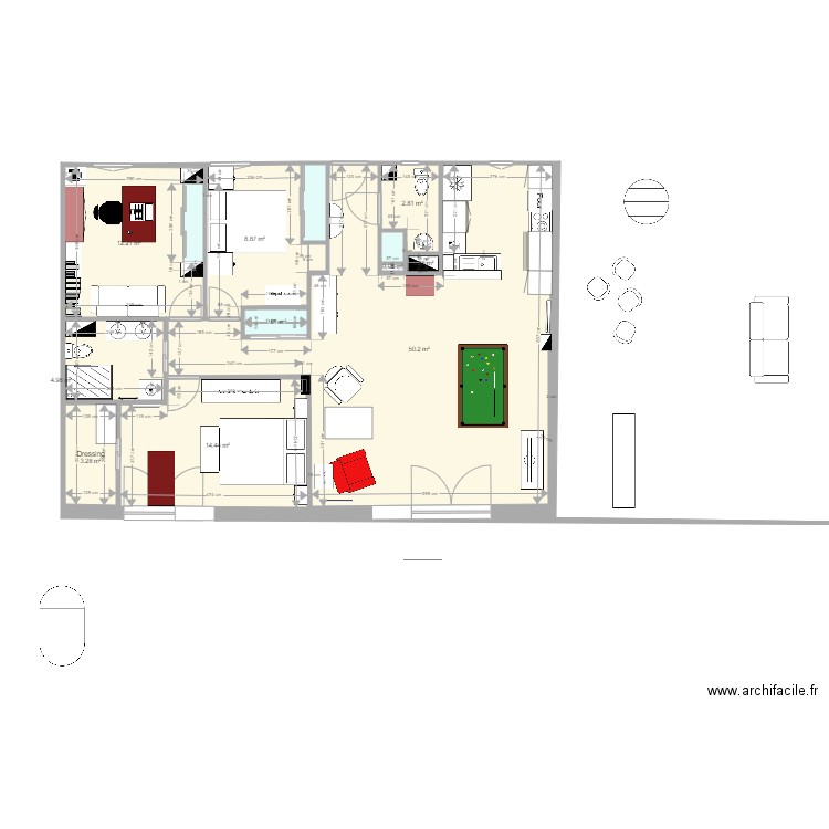 Plan appartement Crocki rev 14. Plan de 0 pièce et 0 m2